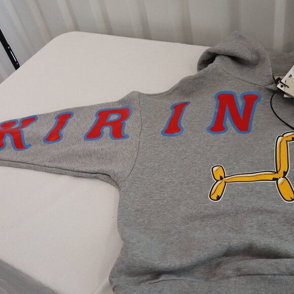 Kirin Peggy Gou Womens Gray Hoodie with Spellout and Balloon Animal Size S NWT - Picture 3 of 9
